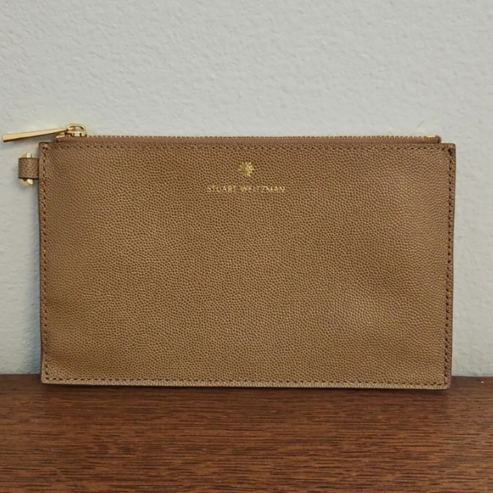 Stuart Weitzman Tan Leather Pouch